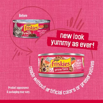 Purina Friskies Prime Fillets with Salmon & Beef