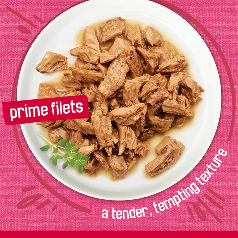Purina Friskies Prime Fillets with Salmon & Beef