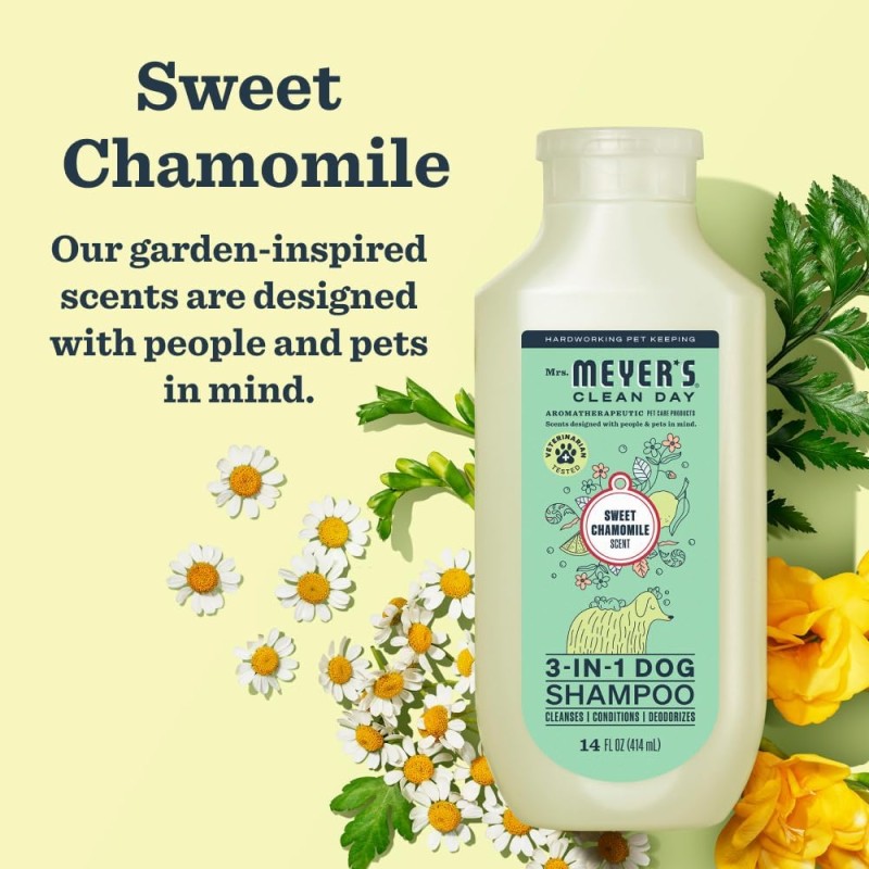 Mrs. Meyer’s Clean Day 3-in-1 Dog Shampoo – Sweet Chamomile