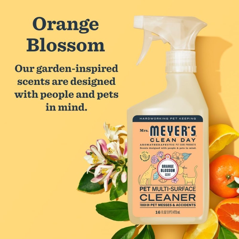 Mrs. Meyer’s Clean Day Multi-Surface Cleaner, Pet, Orange Blossom Scent