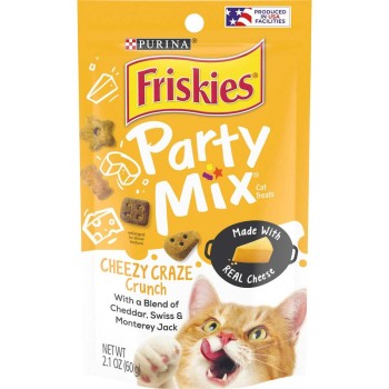 Purina Friskies Cat Treats, Party Mix Cheezy Craze Crunch