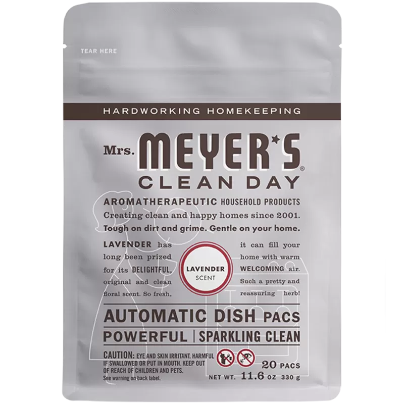 Mrs. Meyers Clean Day Auto Dishwashing Packs, Lavender