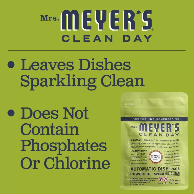Mrs. Meyer's Dish Pacs Lemon Verbena