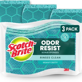 Scotch-Brite Odor Resist Heavy Duty Scrub Sponge 3ct