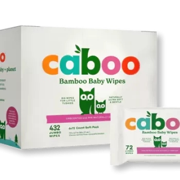 Caboo Bamboo Baby Wipes 72 ct