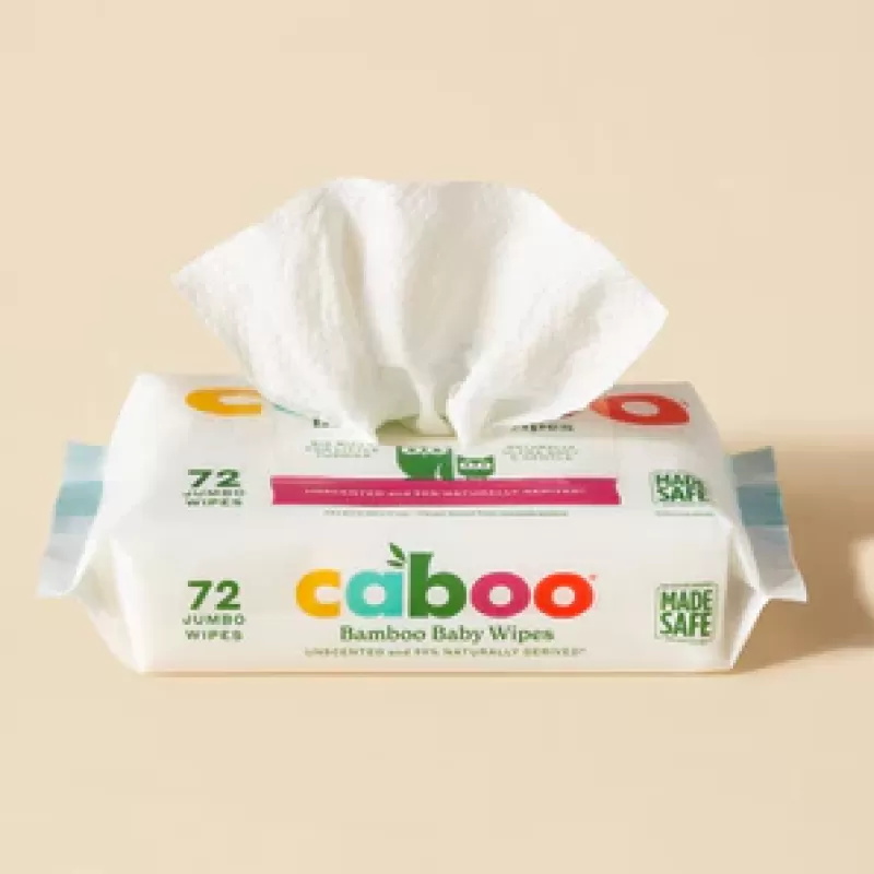 Caboo Bamboo Baby Wipes 72 ct