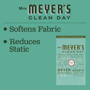 Mrs. Meyer's Clean Day Dryer Sheets Basil