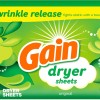 Gain dryer sheets Plus Wrinkle Release 120 ct