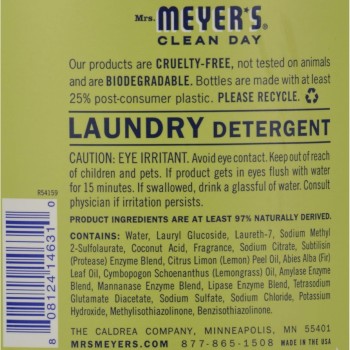 Mrs. Meyer'S Laundry Detergent Lemon Verbana