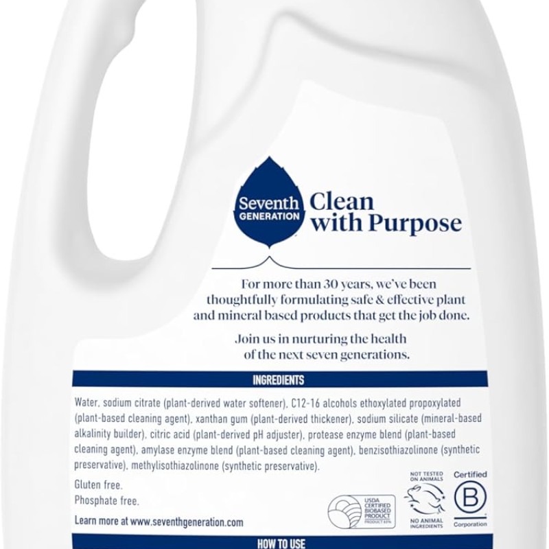 Seventh Generation Dishwasher Detergent Gel Free & Clear