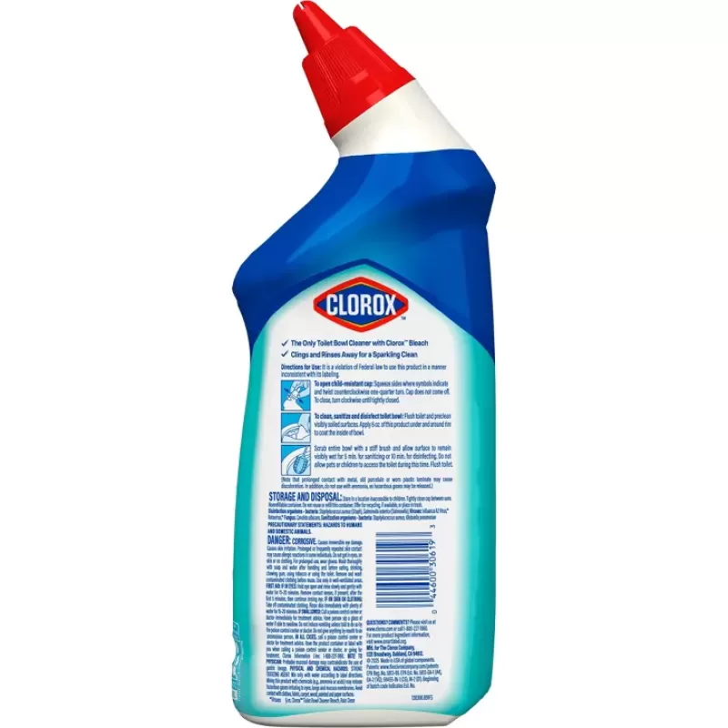 Clorox Toilet Bowl Cleaner Clinging Bleach Gel
