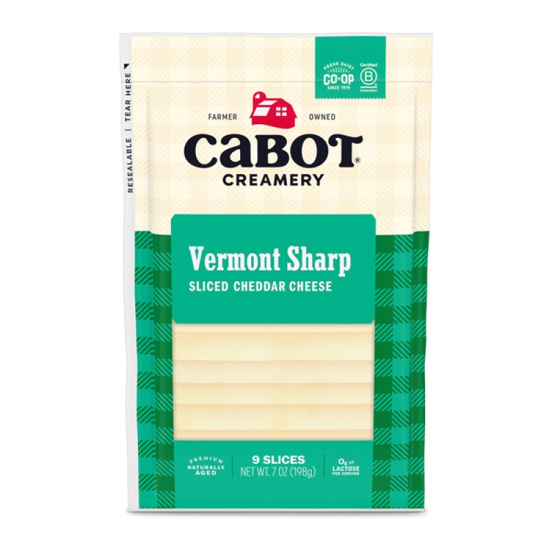 Cabot Vermont Sharp Sliced Cheddar Cheese