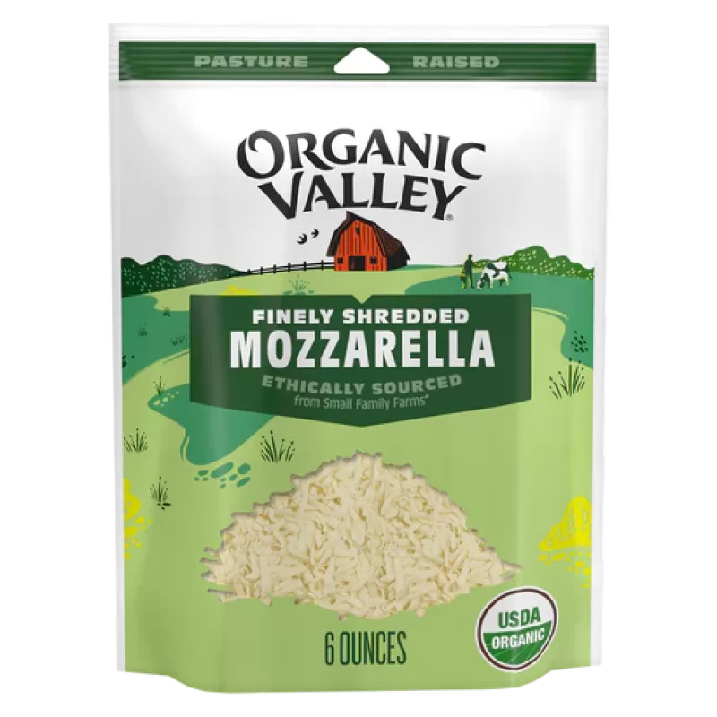 Organic Valley Mozzarella Finely Shredded Cheese