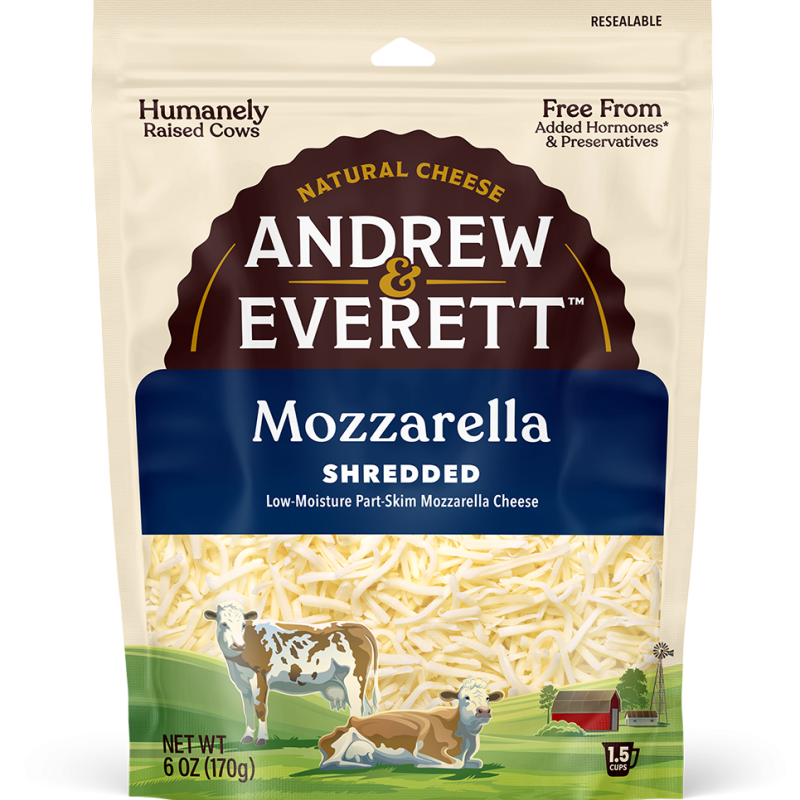 Andrew & Everett Mozzarella Shredded Cheese