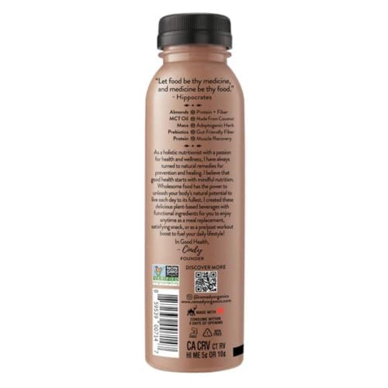 Remedy Organics Cold Brew Latte
