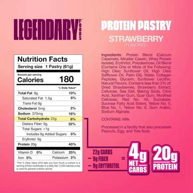 Legendary Protein Pastry Strawberry