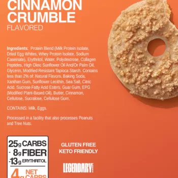 Legendary Protein Donuts Cinnamon Crumble