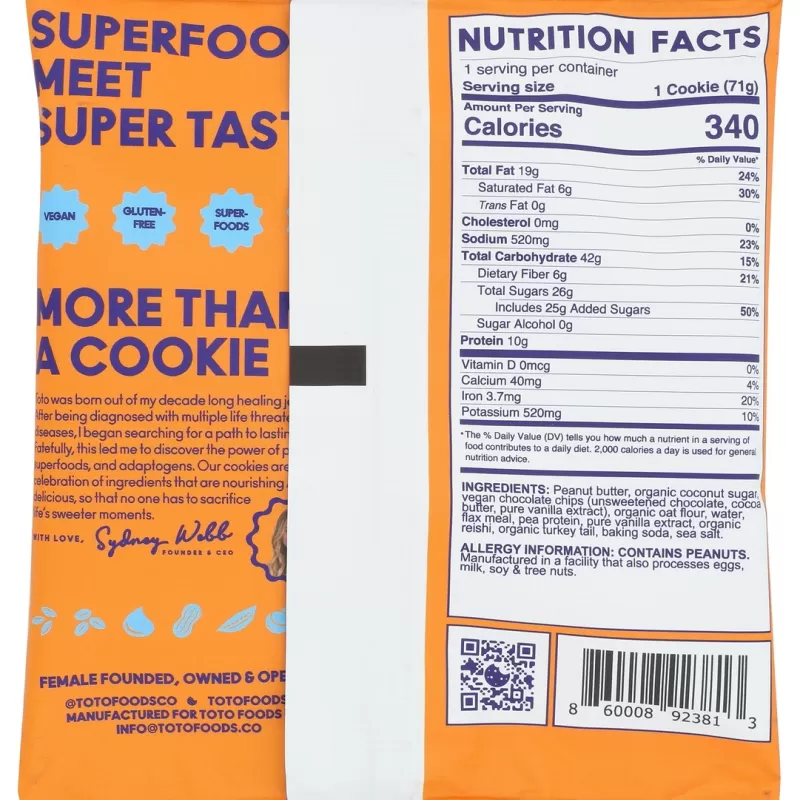 Toto Cookie Peanut Butter Chocolate Chip