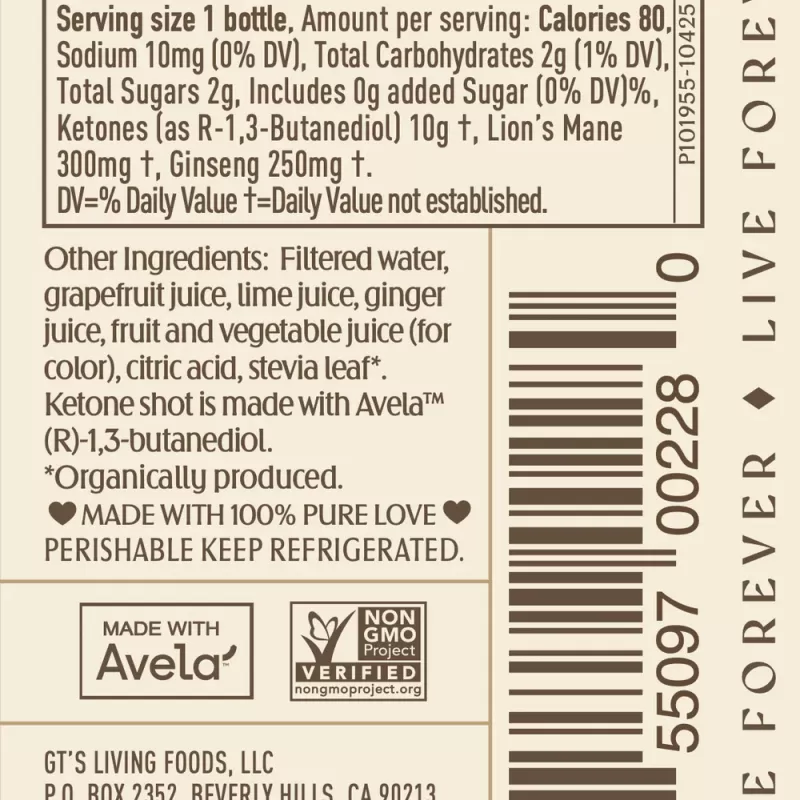 GT’s Immortal Ketone Fuel Shot