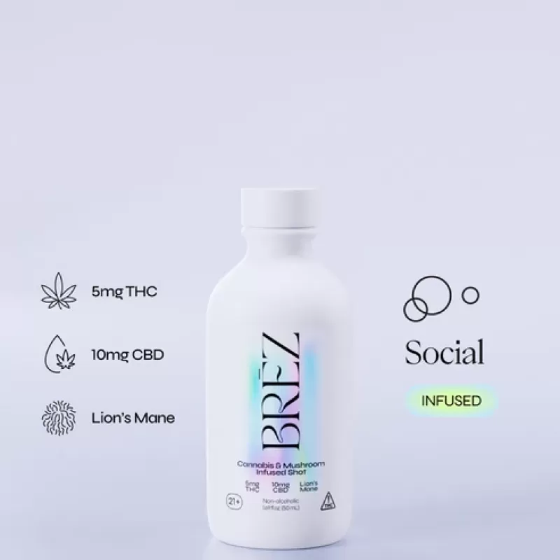 Brez Cannabis And Mushroom Infused Shot