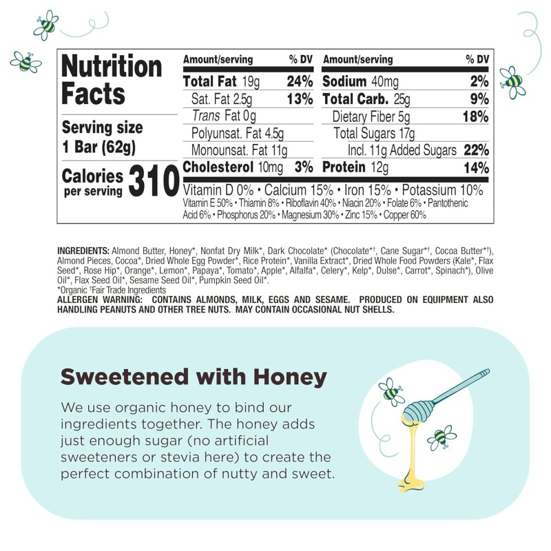 Perfect Bar Dark Chocolate Almond