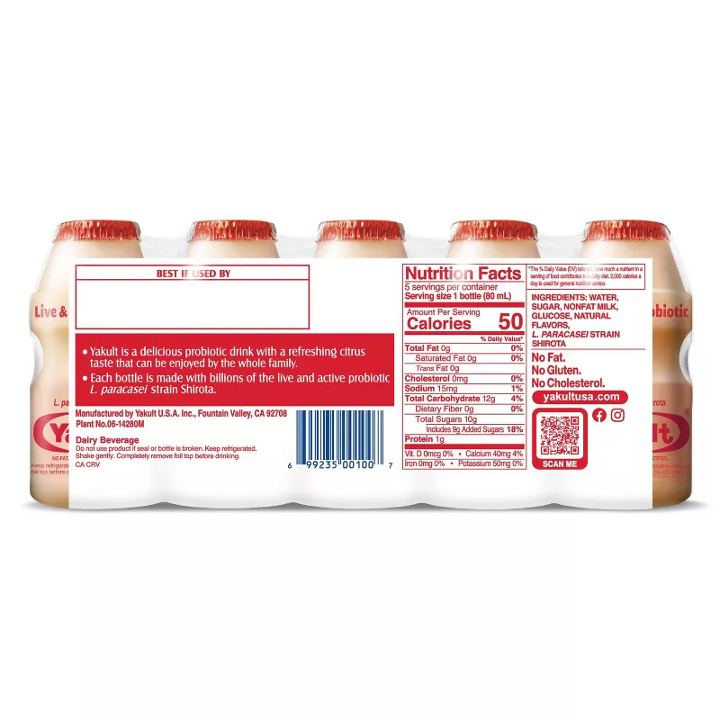 Yakult Nonfat Probiotic Yogurt Drink