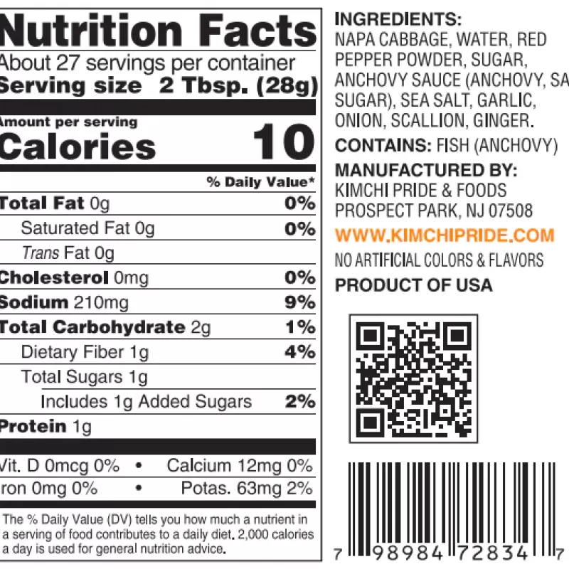 Bing Gre Kimchi Korean Style 27floz