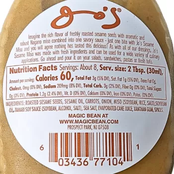 Jo's Japanese Dressing Sesame Miso