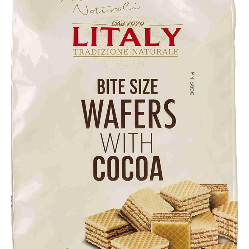 Litaly Bite Size Wafers with Cocoa