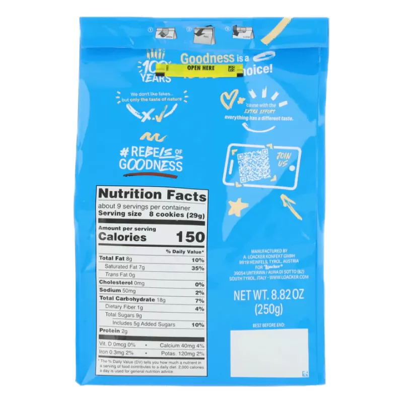 Loacker Quadratini Cookies Vanilla