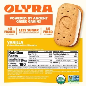Olyra Vanilla Crème Breakfast Biscuits