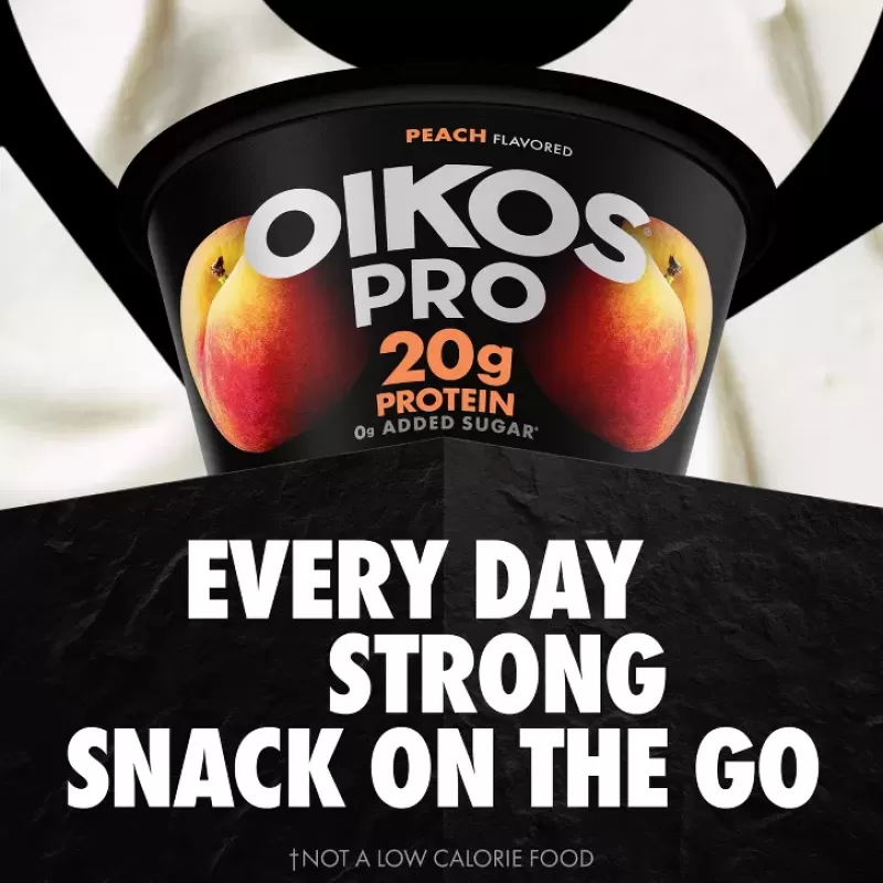 Oikos Pro Peach Greek Yogurt