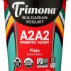 Trimona Foods Organic Plain Bulgarian A2A2 Yogurt,