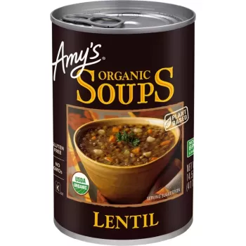 AMY'S ORGANIC  Lentil Soup, 14.5-OZ