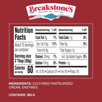 Breakstone's All Natural Sour Cream, 16 oz