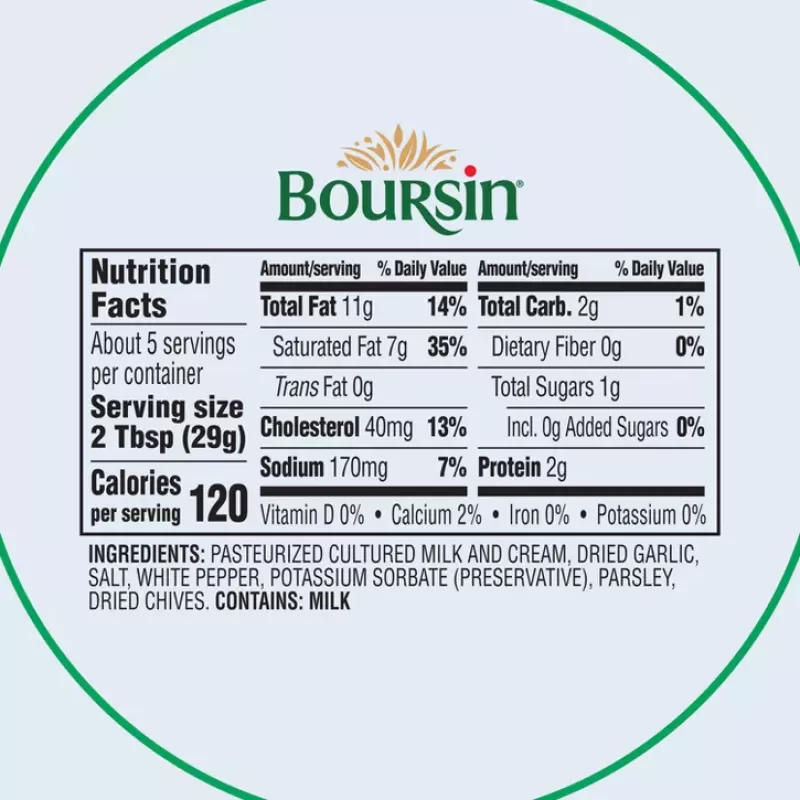 Boursin Garlic and Fine Herbs Gourmet Cheese