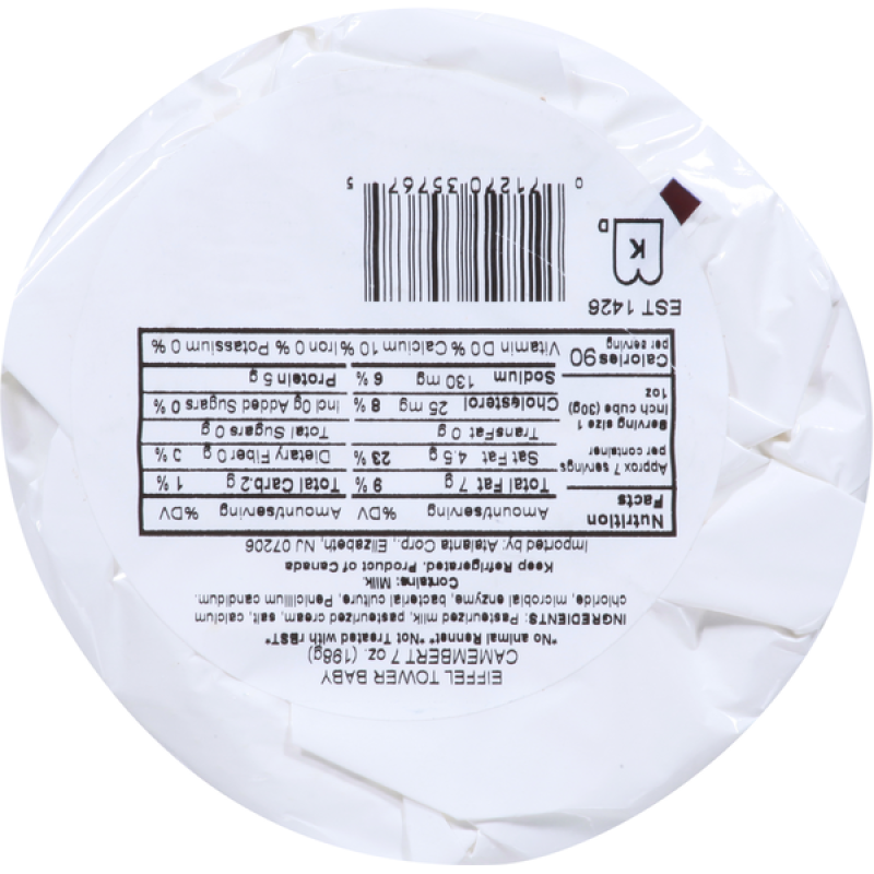 Eiffel Tower Camembert Cheese