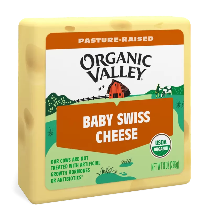 Organic Valley Baby Swiss Cheese