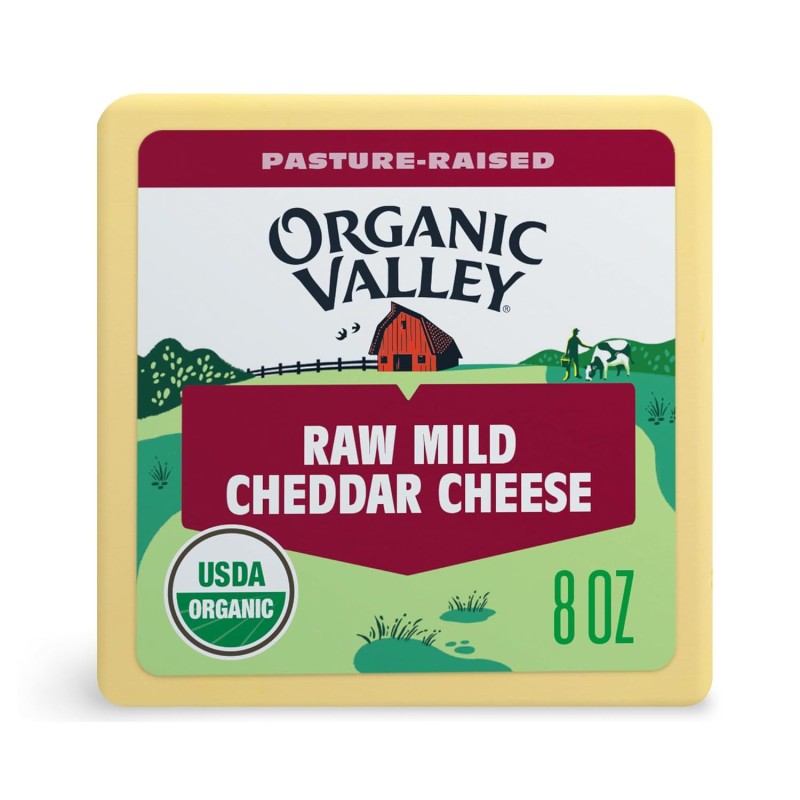 Organic Valley Raw Mild Cheddar Cheese