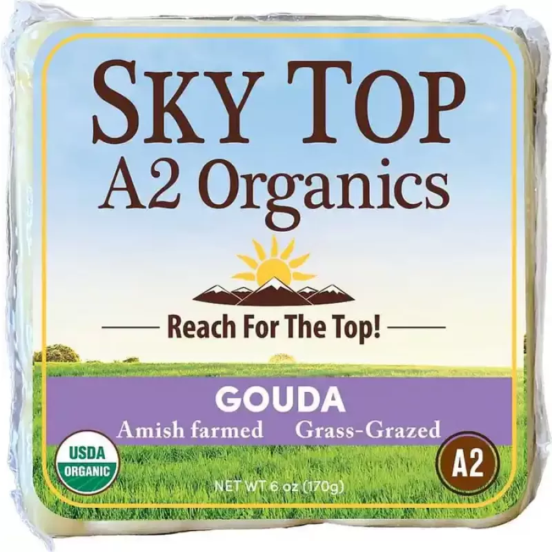 Sky Top Organics Gouda Cheese Block
