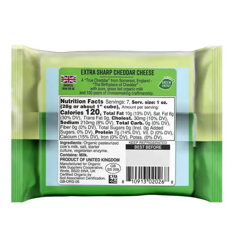 British Organic Extra Mature Cheddar