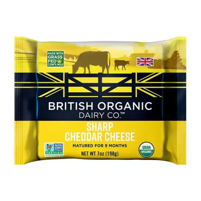 British Organic Cheese Cheddar Sharp
