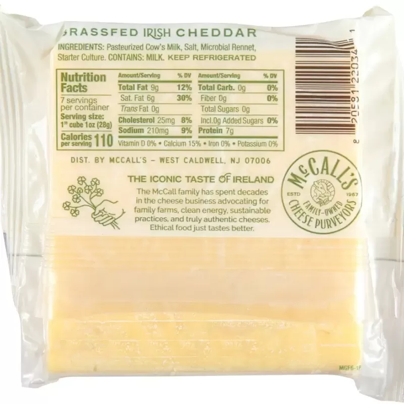 McCall’s 6‑Month Mature Grassfed Cheddar