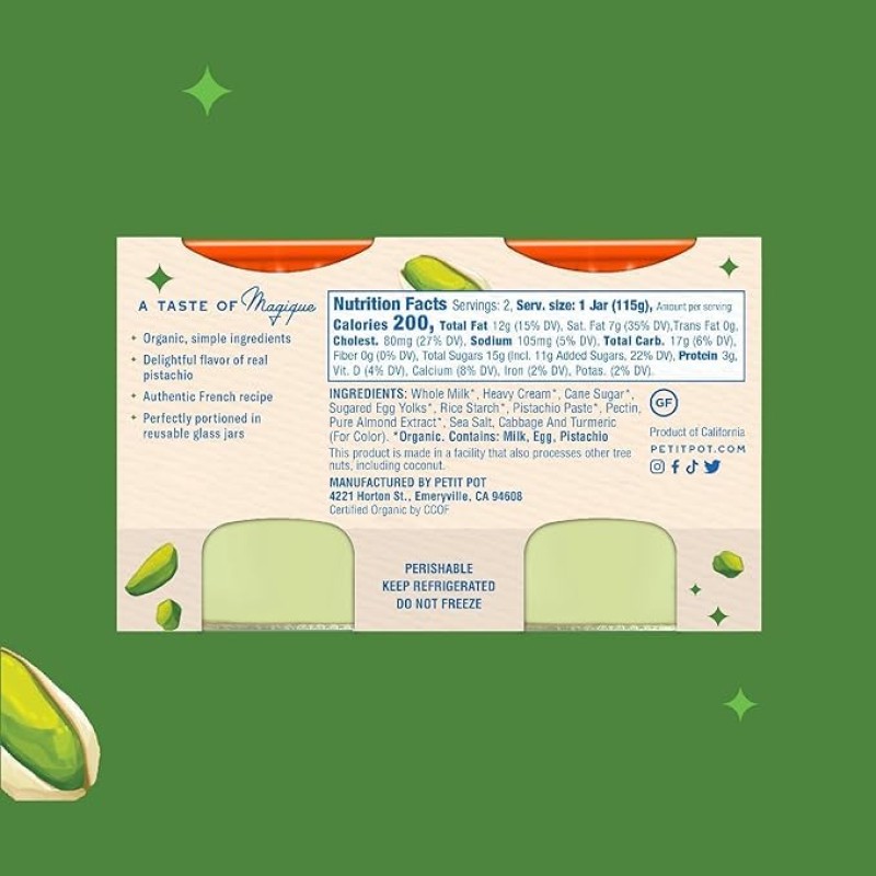 Petit Pot Organic Pistachio