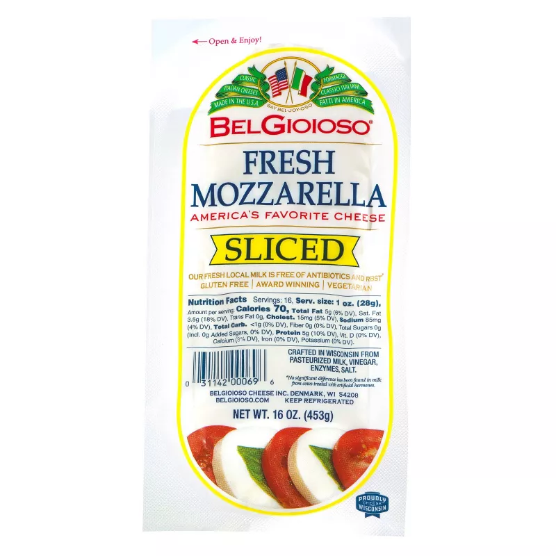 BelGioioso Fresh Mozzarella Cheese Sliced Log – 16 oz