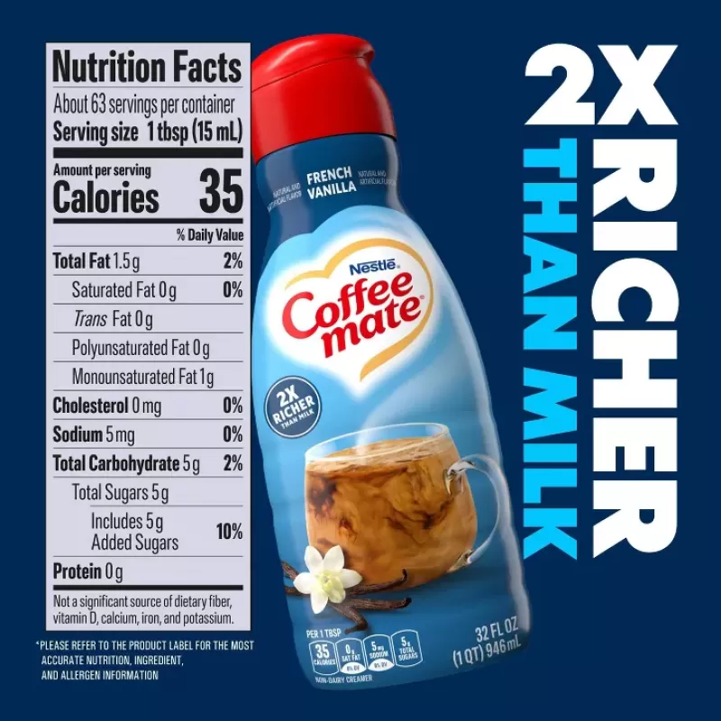 Coffee Mate French Vanilla Flavored Coffee Creamer