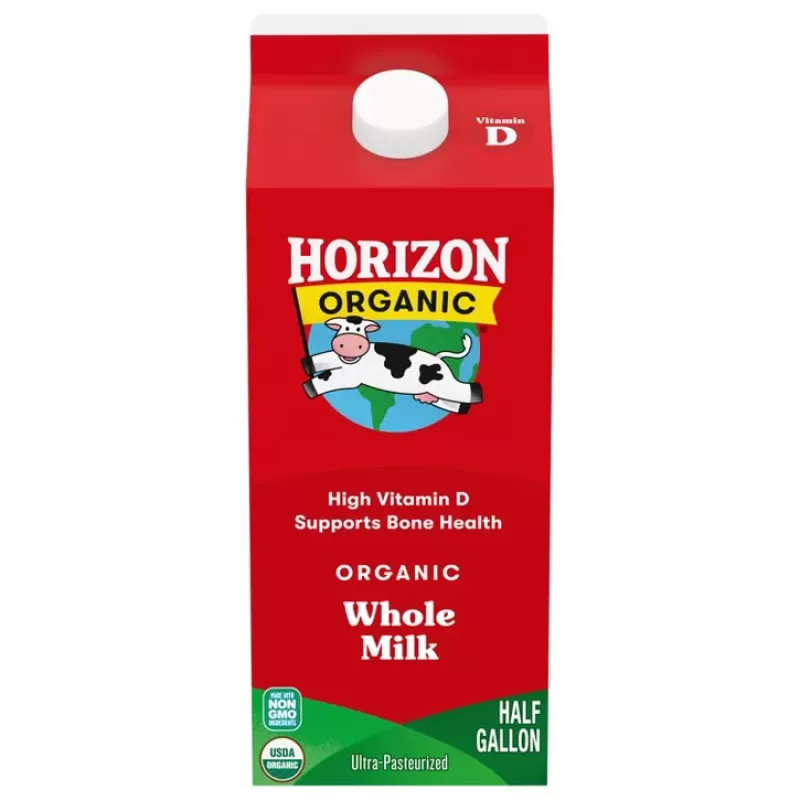 Horizon Organic Whole High Vitamin D Milk 0.5gal