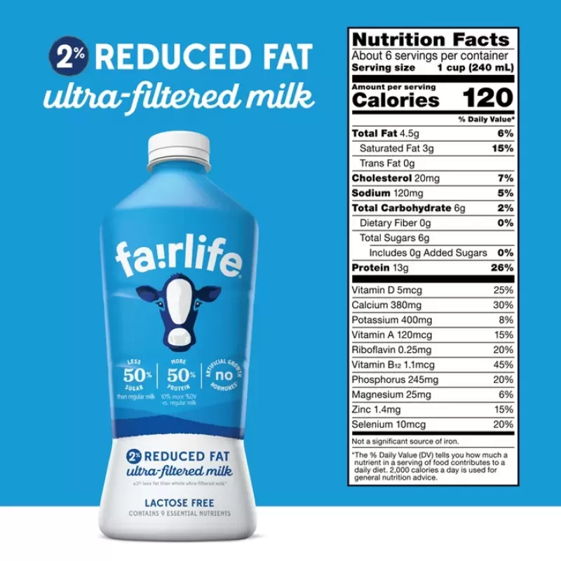 Fairlife Lactose-Free 2% Milk - 52 fl oz