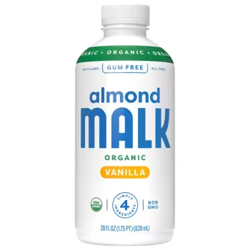 MALK Organics Unsweetened Almond Vanilla Milk