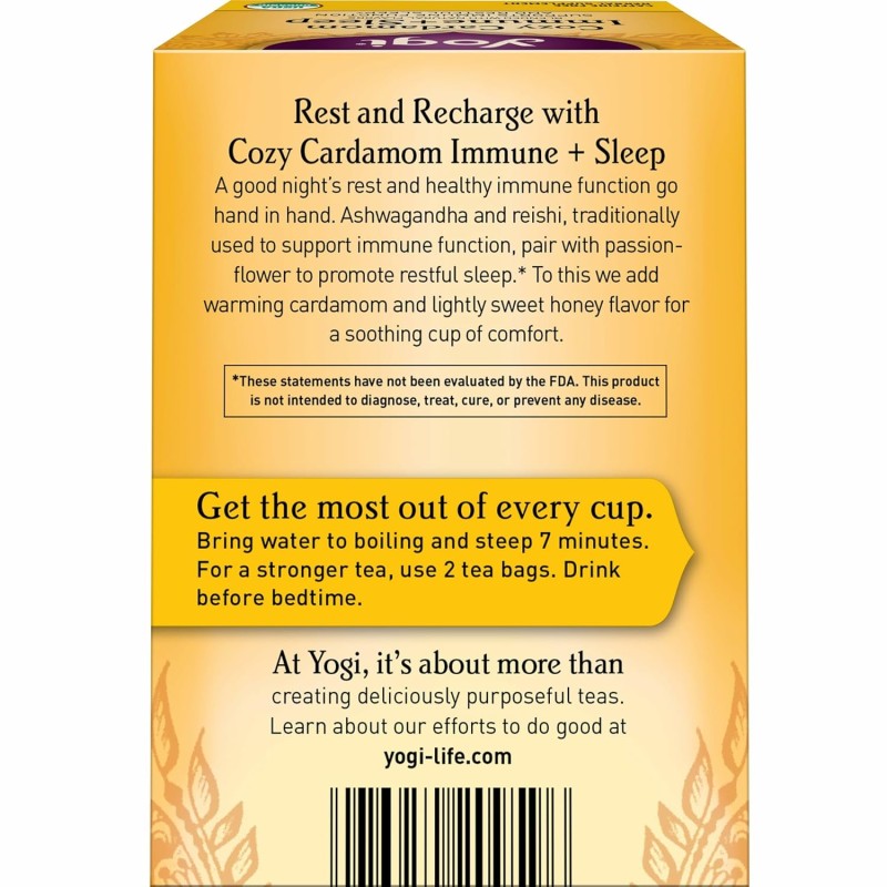 Yogi Tea Cozy Cardamom Immune & Sleep